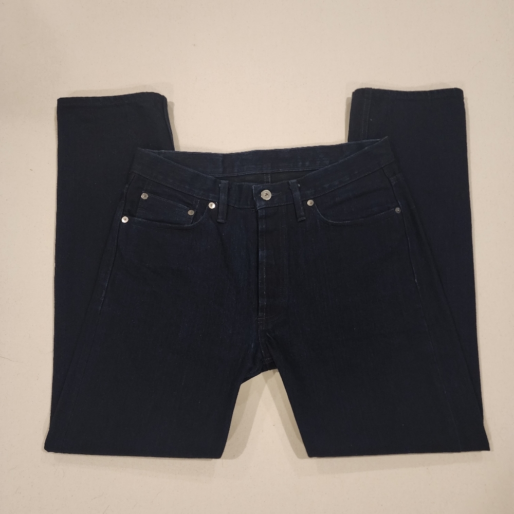 3sixteen Men's Straight Jeans in Dark Indigo Blue